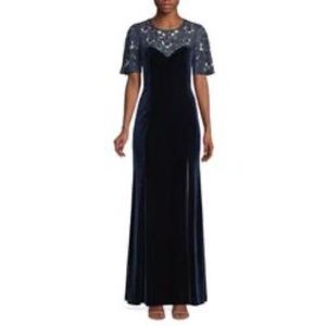Aidan Mattox Velvet Dress